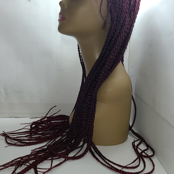 pre braided 13x4 straight lace frontal wig.